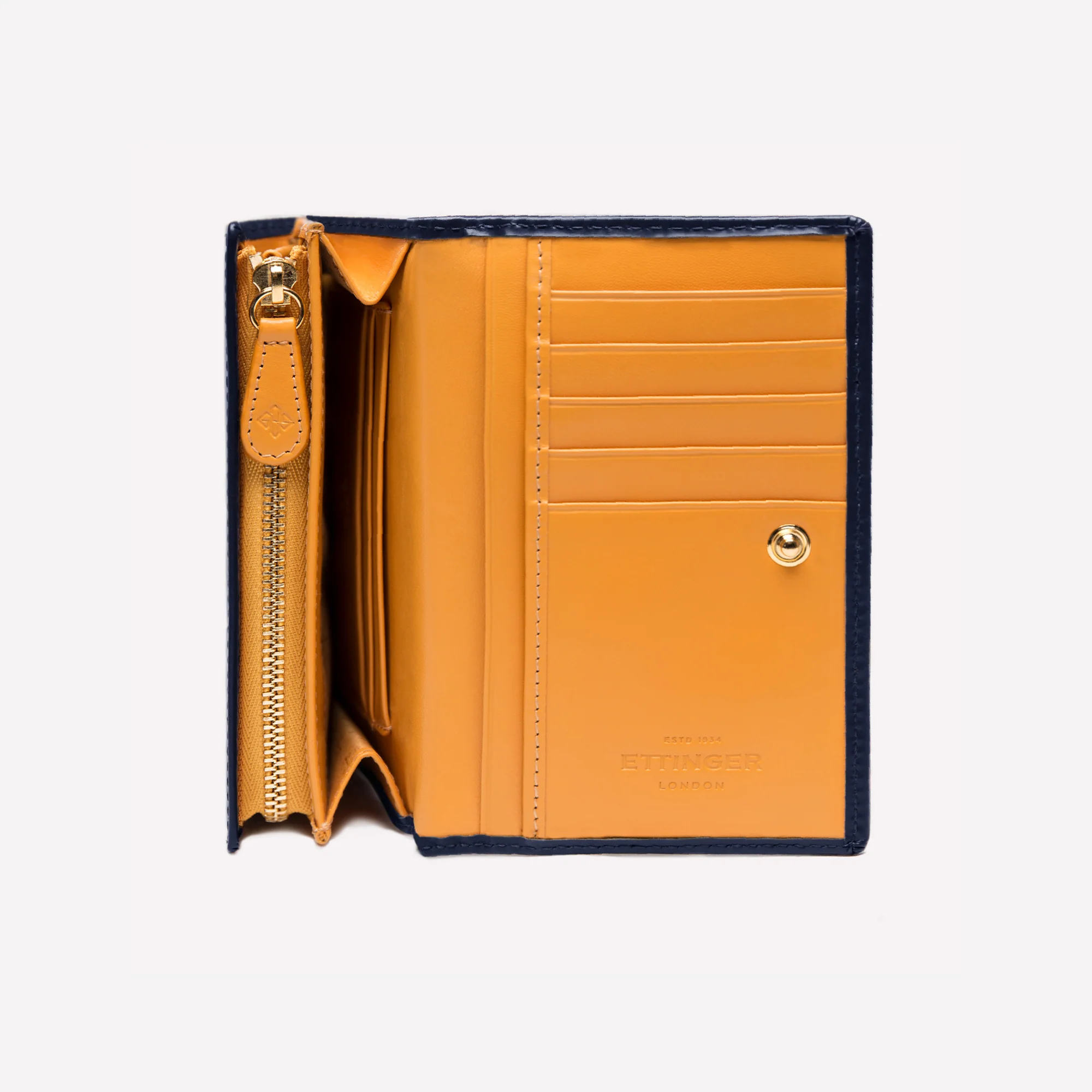 Bridle Hide Midi Flap-Over Purse - Image 9
