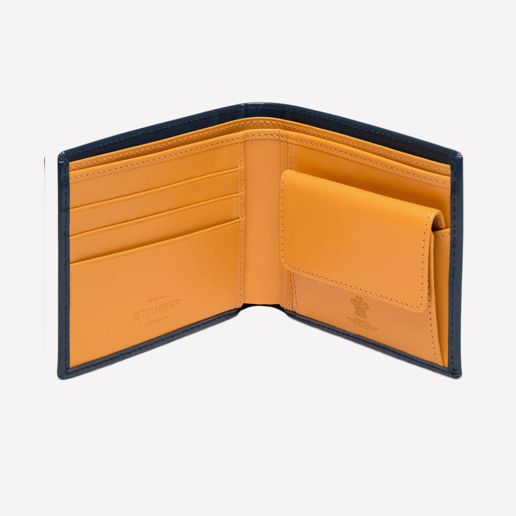 Bridle Hide Billfold Wallet with 3 C/C and Purse - Image 12