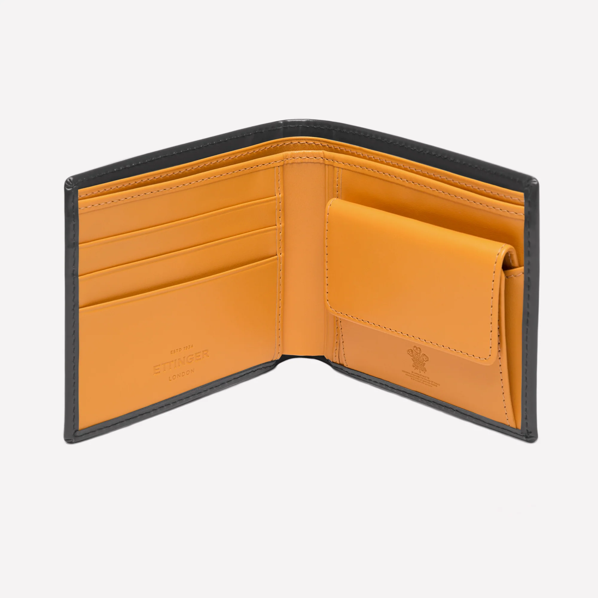 Bridle Hide Billfold Wallet with 3 C/C and Purse - Image 15