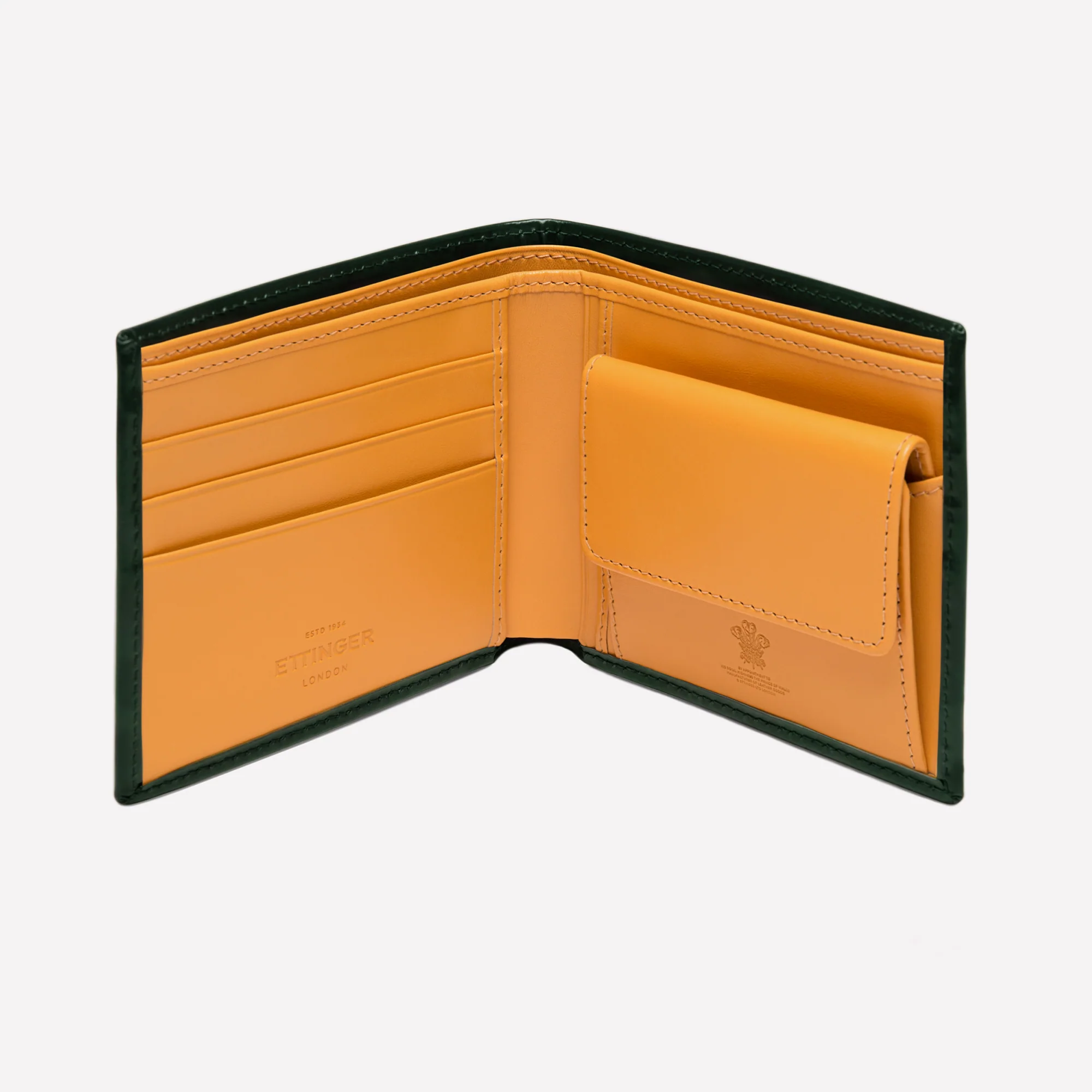 Bridle Hide Billfold Wallet with 3 C/C and Purse - Image 3