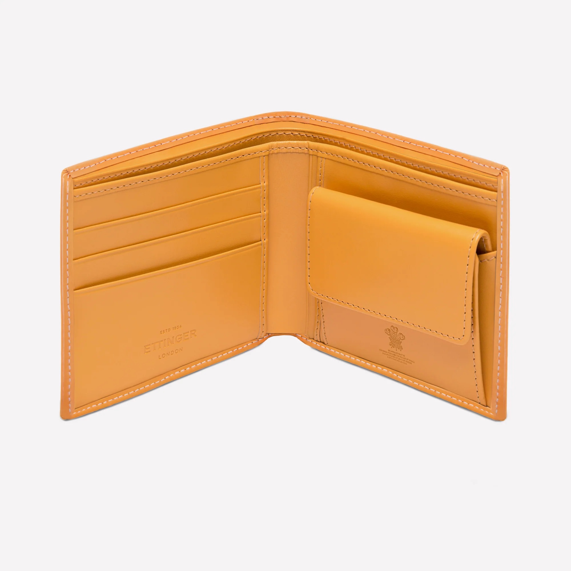 Bridle Hide Billfold Wallet with 3 C/C and Purse - Image 6