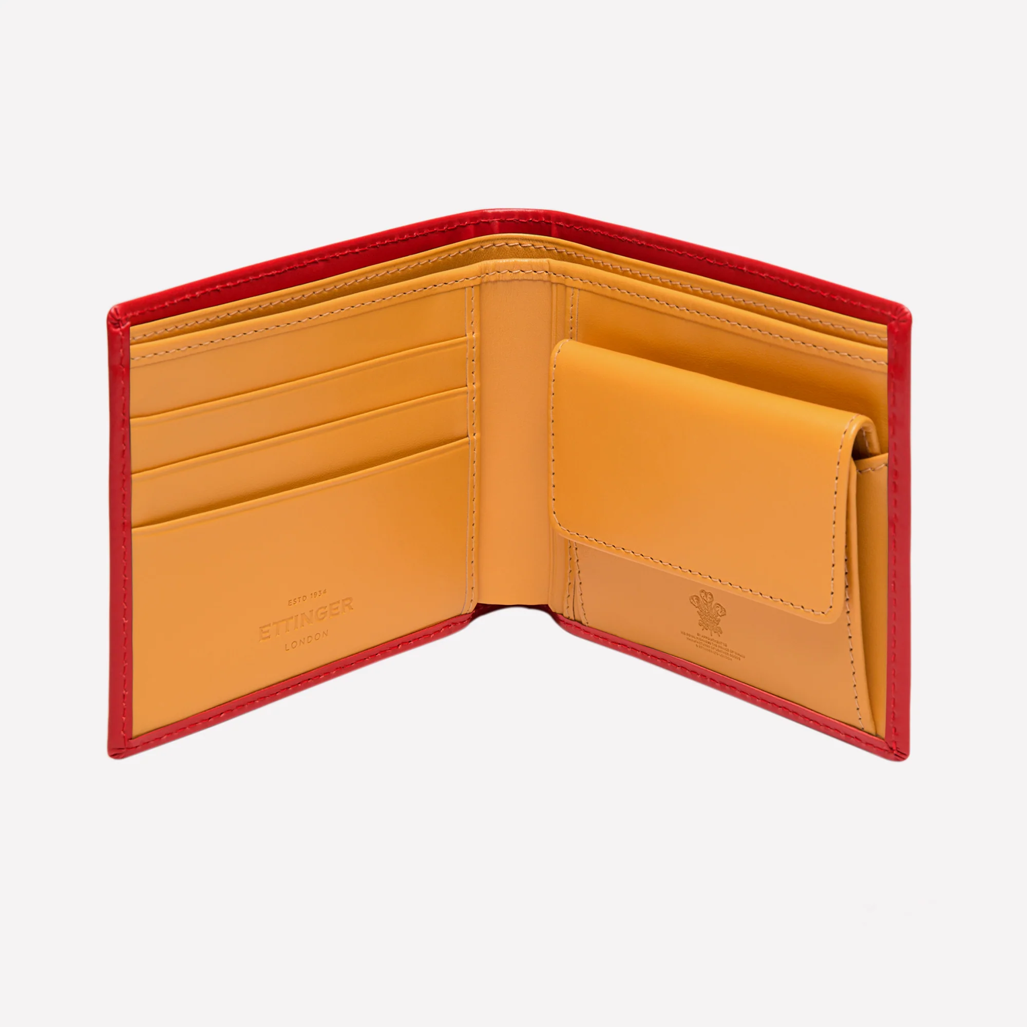 Bridle Hide Billfold Wallet with 3 C/C and Purse - Image 9