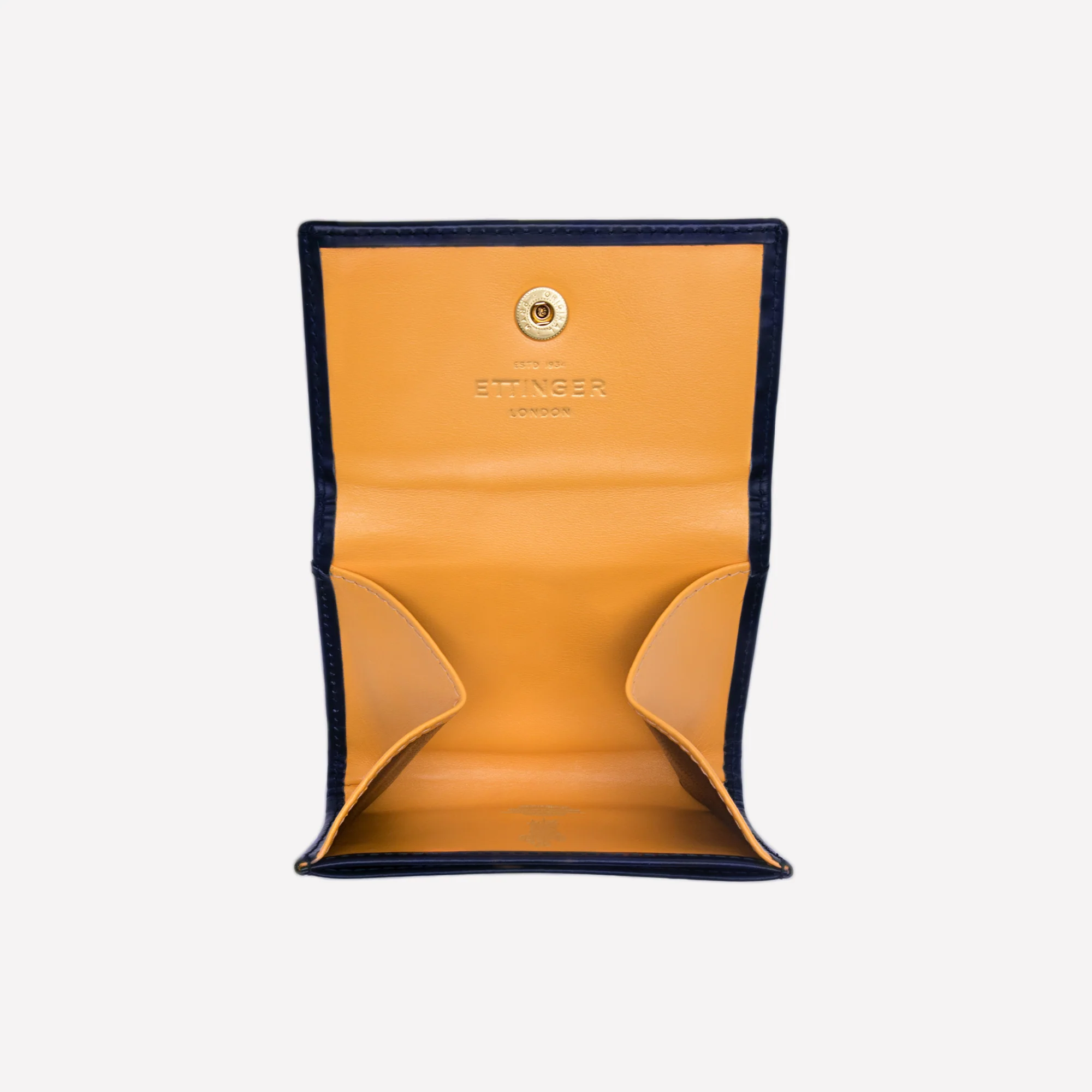 Bridle Hide Coin Purse with Card Pocket (concealed button) - Image 12