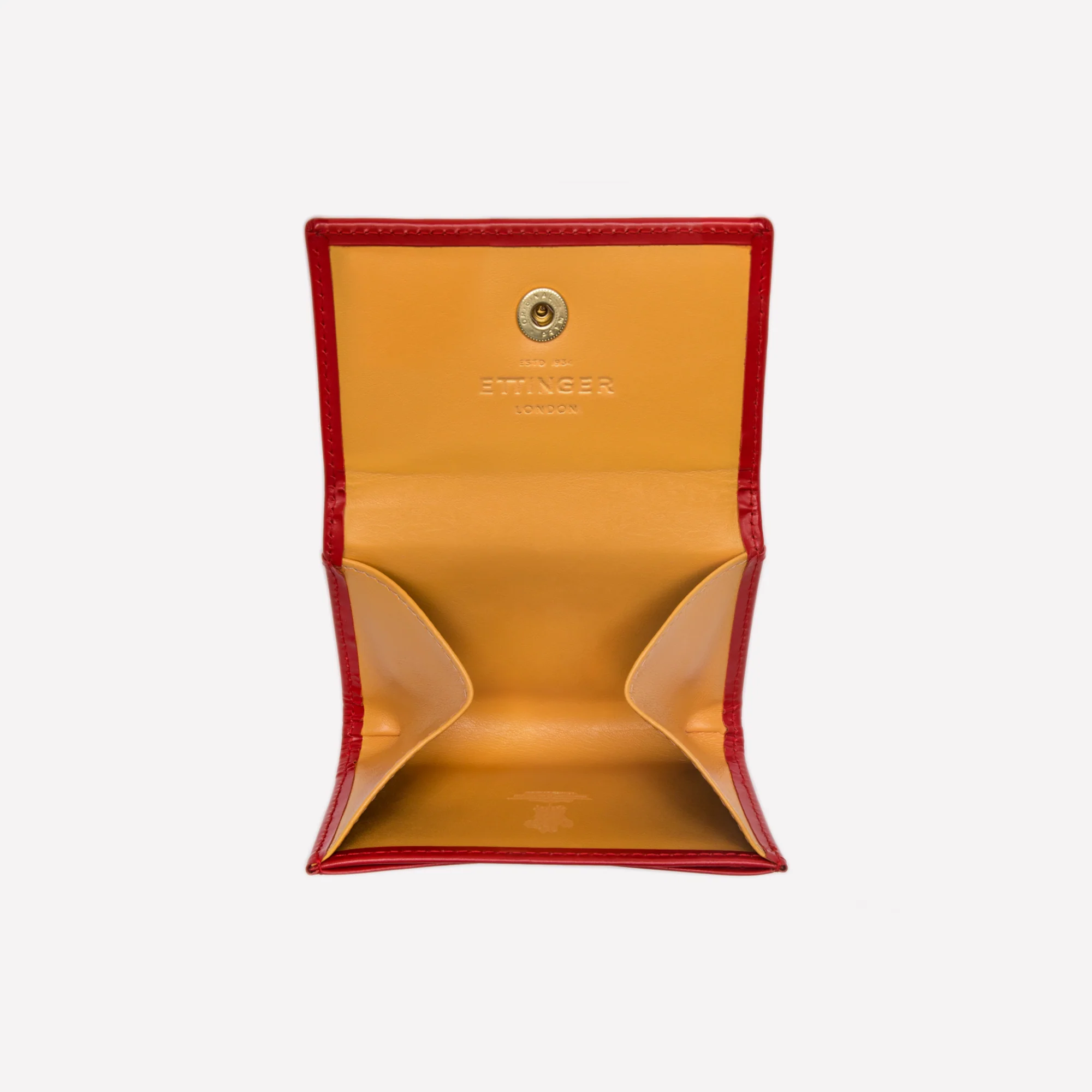 Bridle Hide Coin Purse with Card Pocket (concealed button) - Image 3