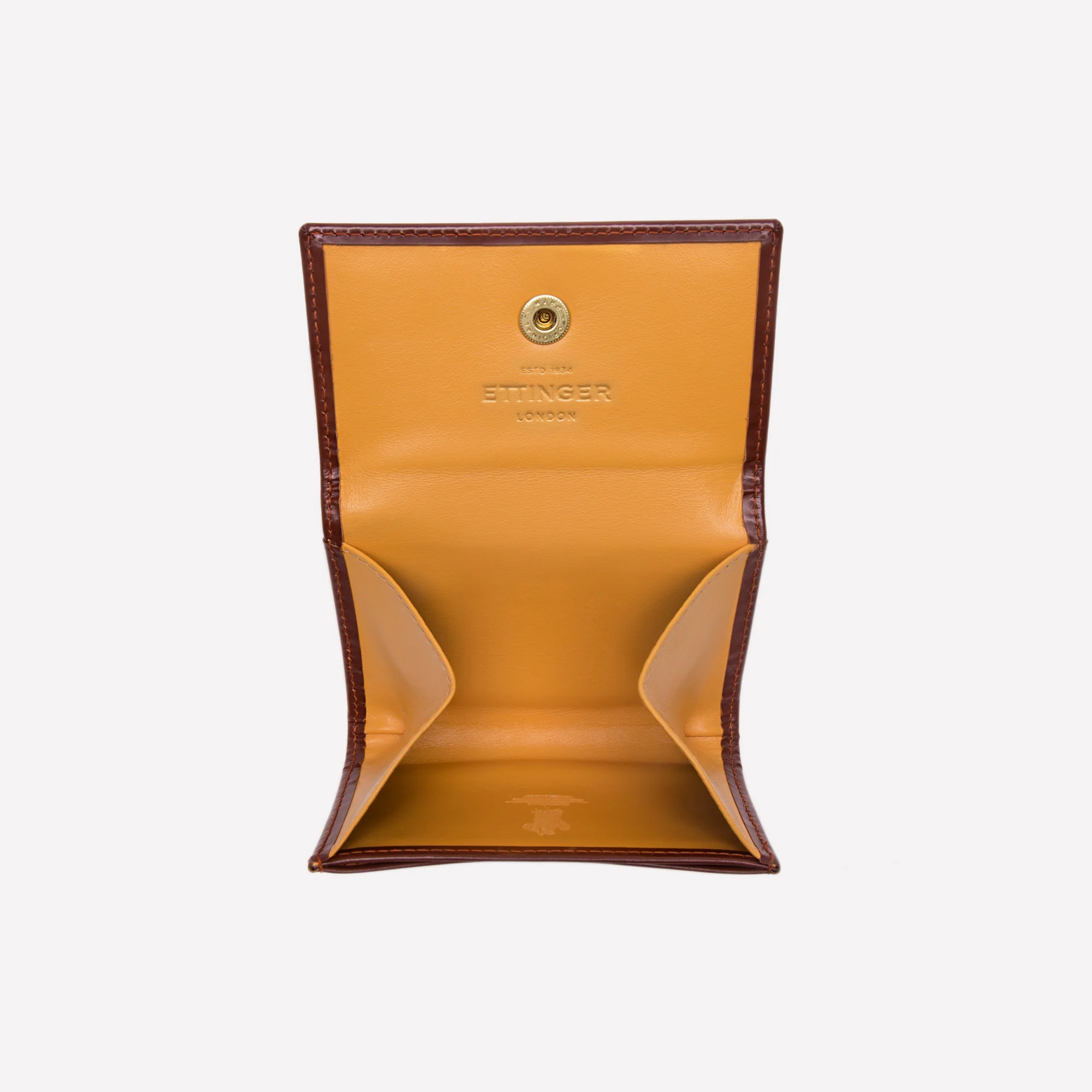Bridle Hide Coin Purse with Card Pocket (concealed button) - Image 9