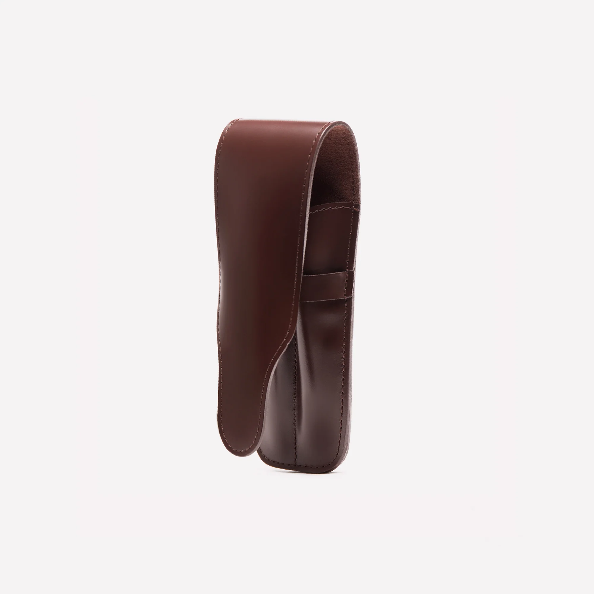 Bridle Hide Double Pen Case - Image 10
