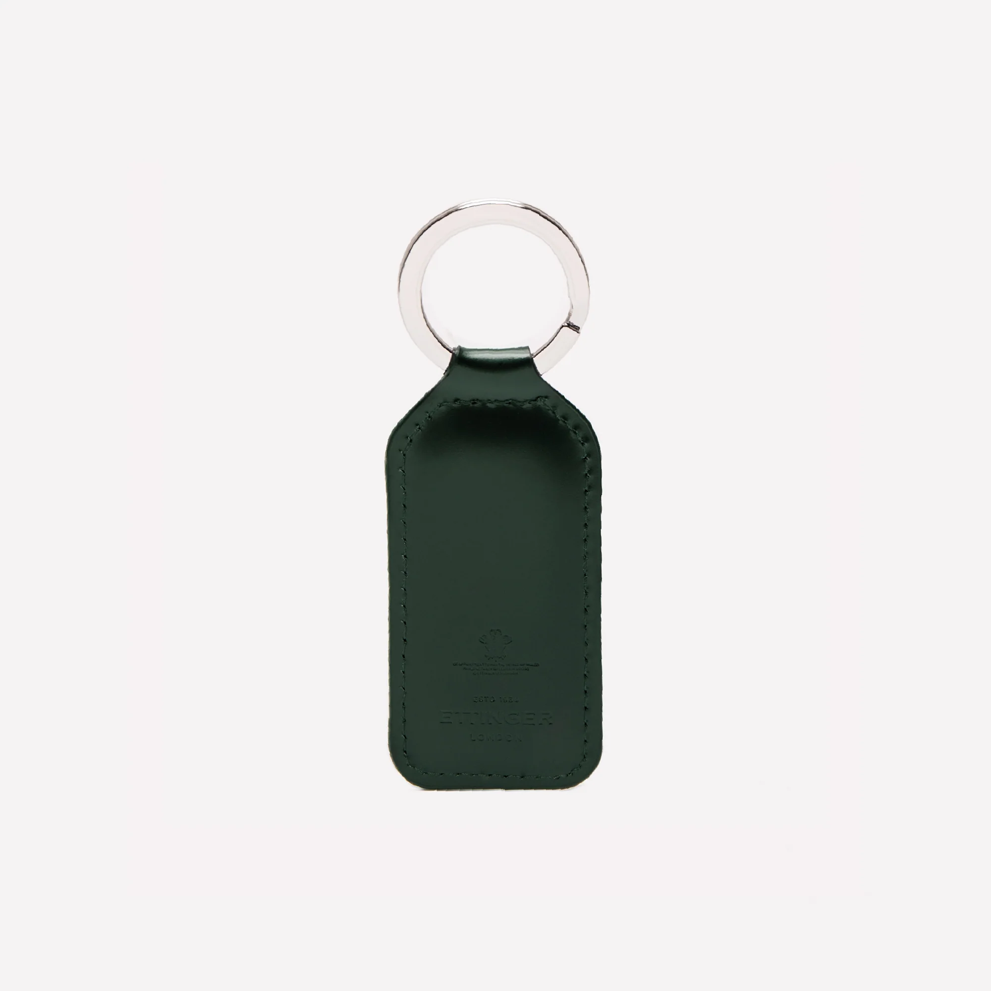 Bridle Hide Rectangular Key Ring - Image 4