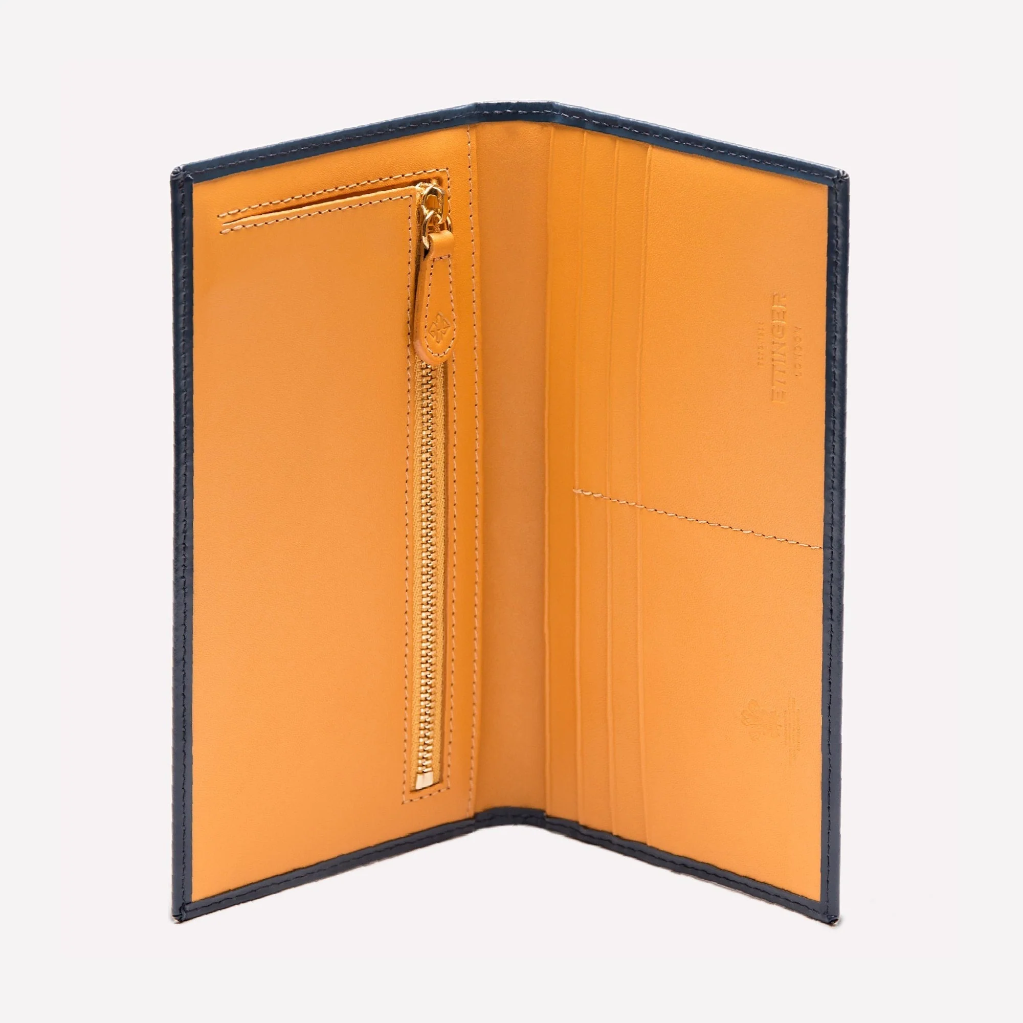 Bridle Hide Long Wallet with Zipped Pocket - Image 6