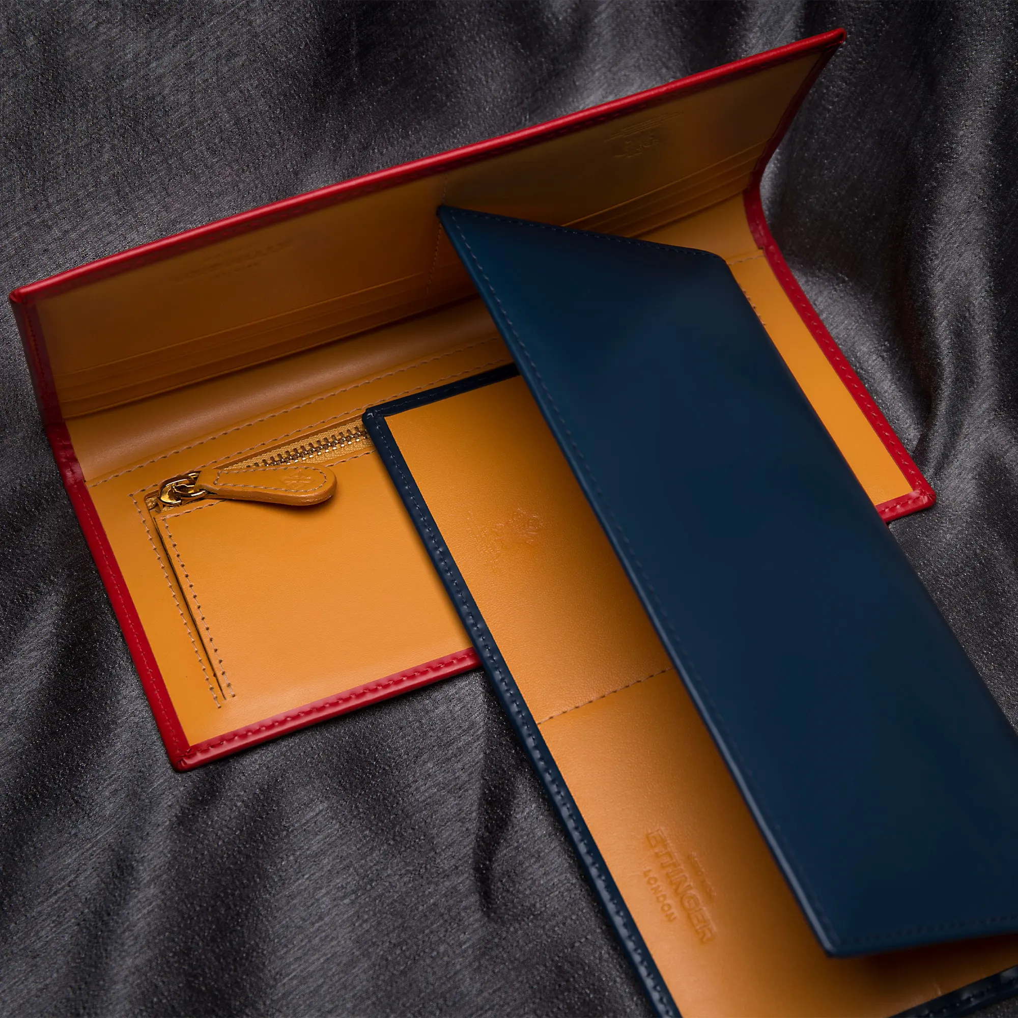 Bridle Hide Long Wallet with Zipped Pocket - Image 7