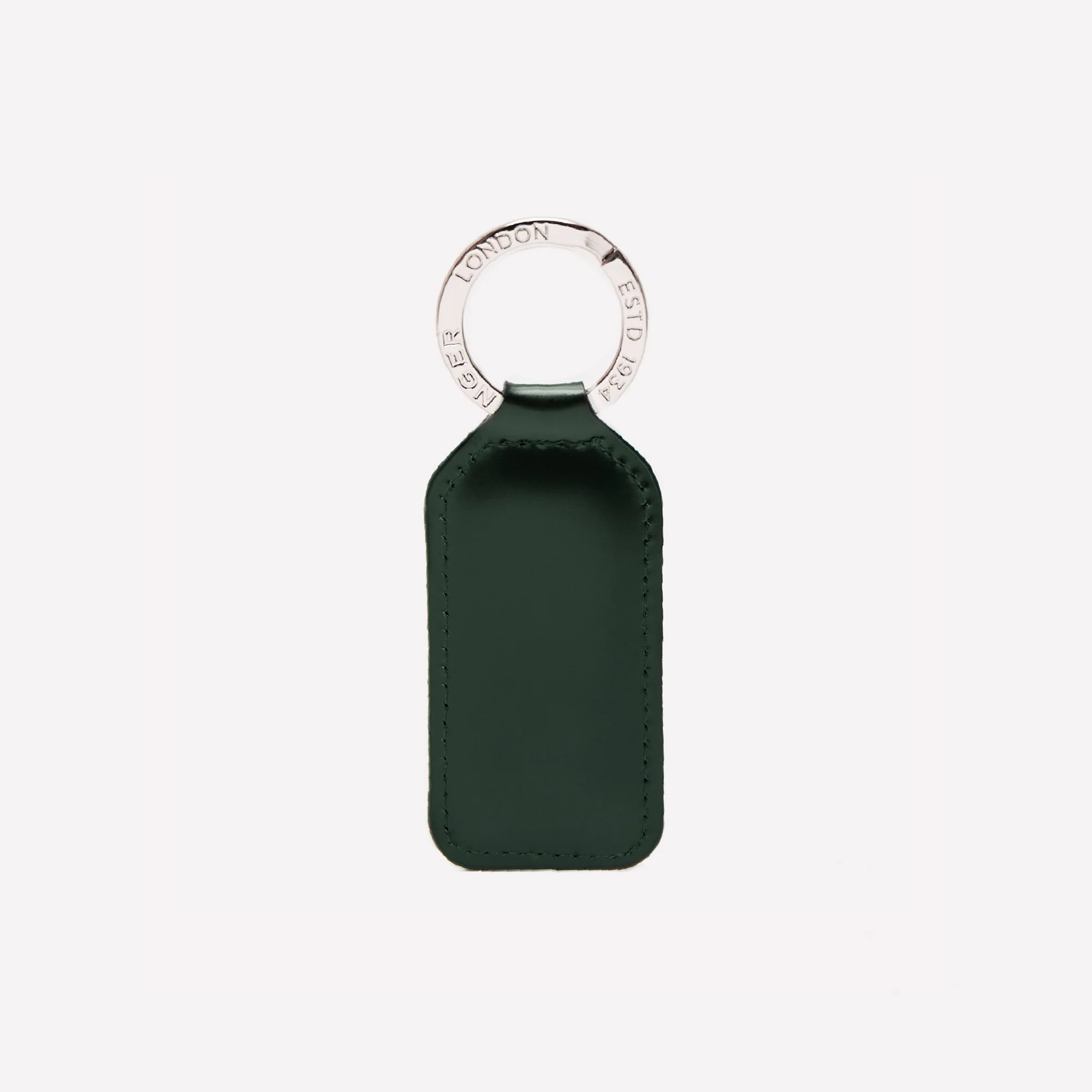 Bridle Hide Rectangular Key Ring - Image 3