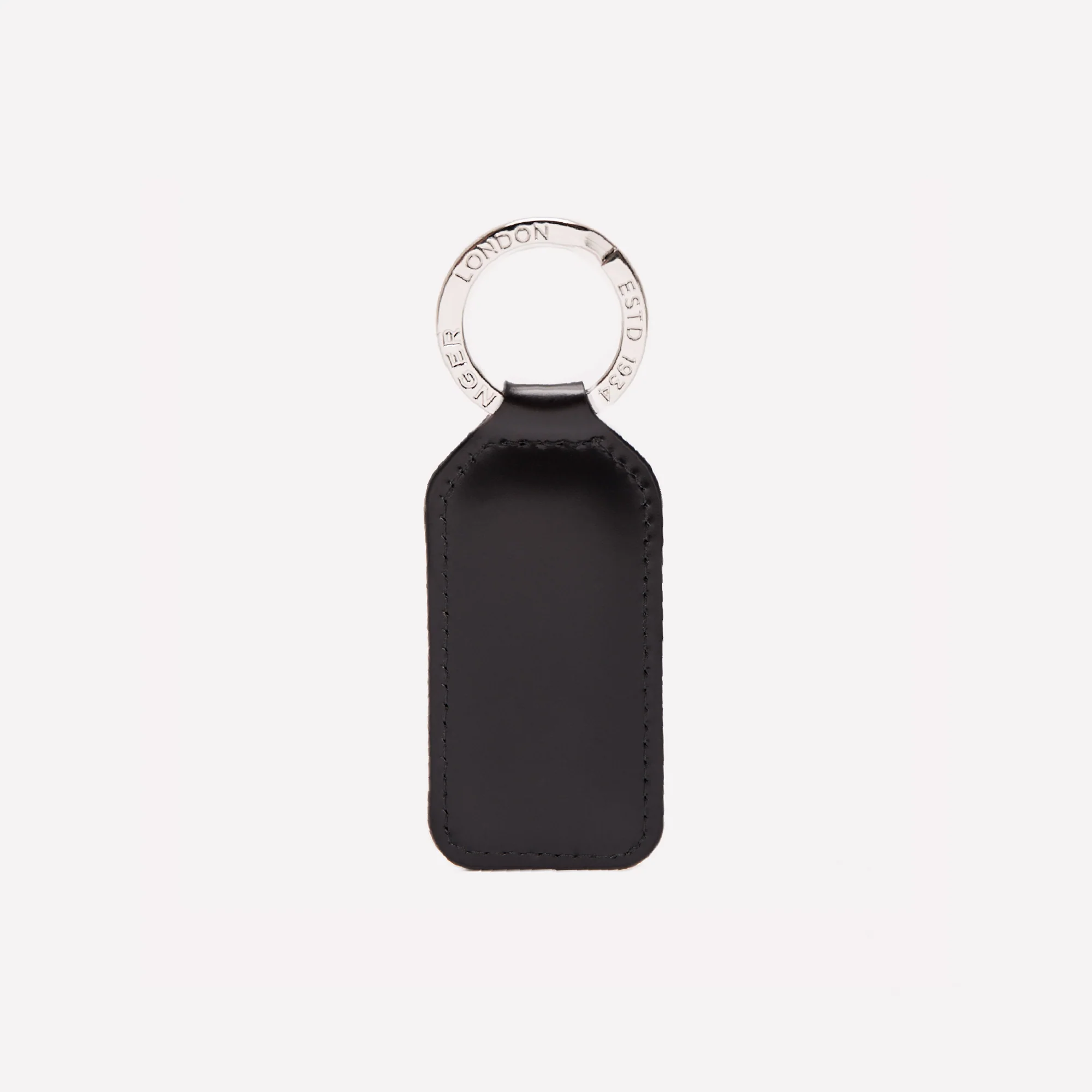 Bridle Hide Rectangular Key Ring - Image 5