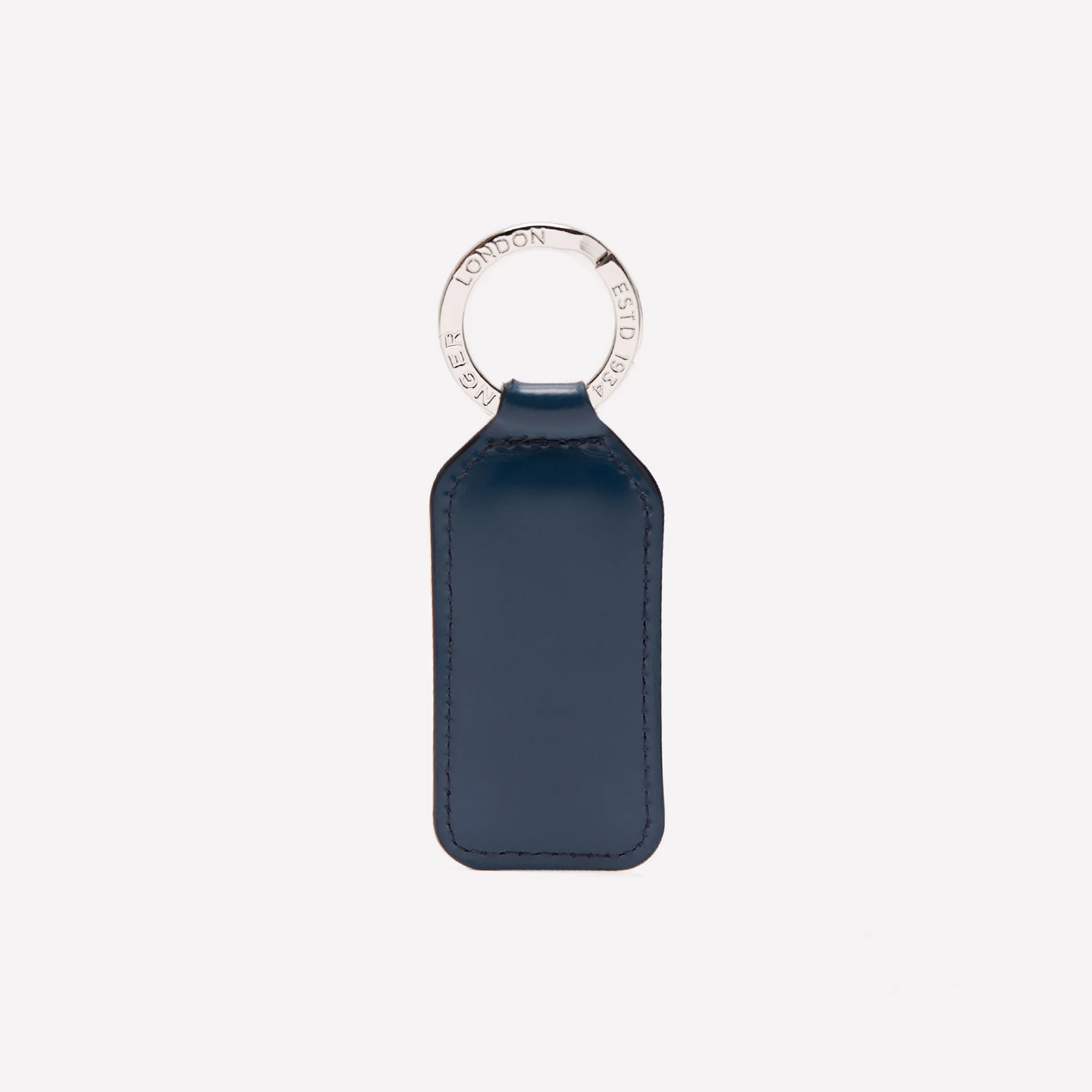 Bridle Hide Rectangular Key Ring - Image 7