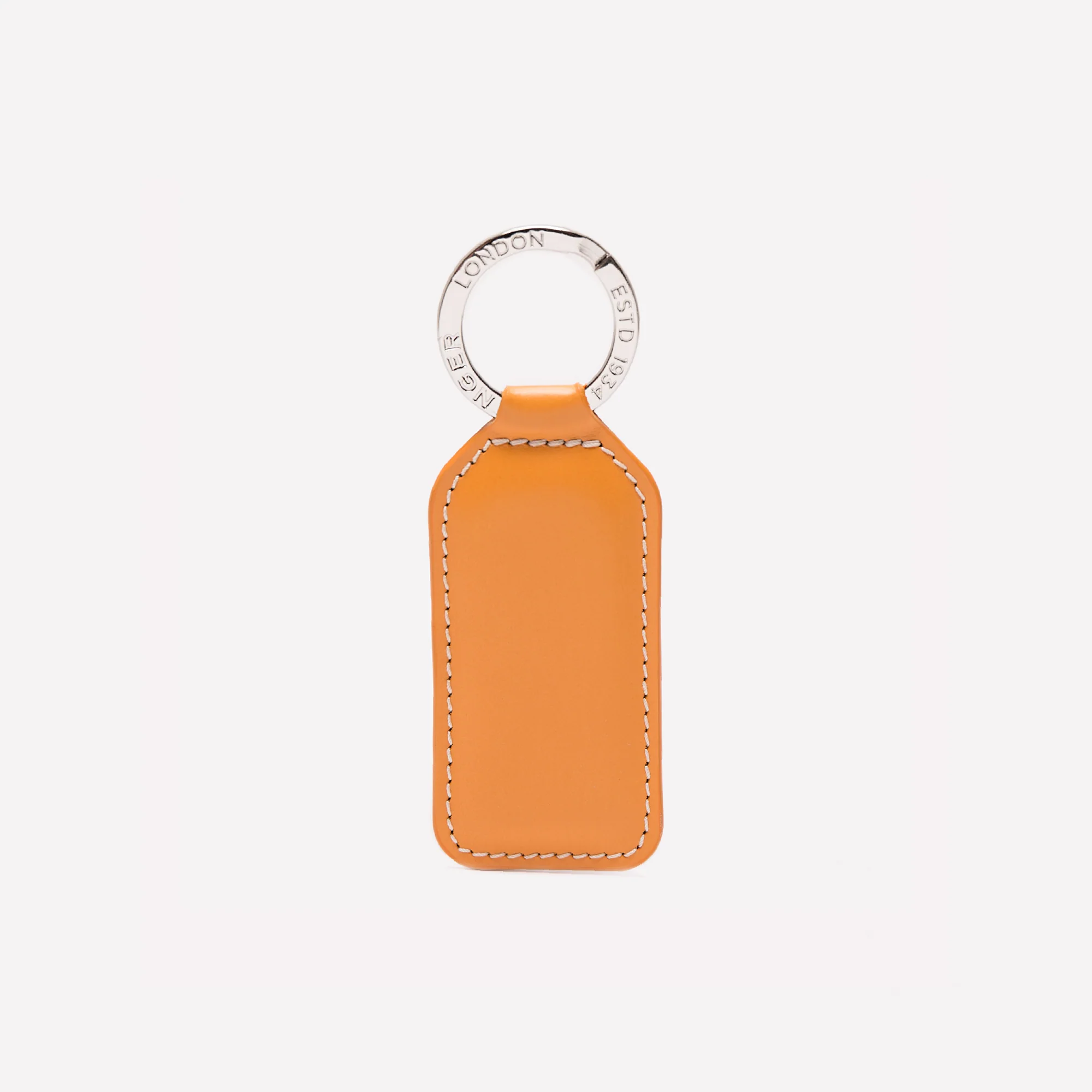 Bridle Hide Rectangular Key Ring - Image 9