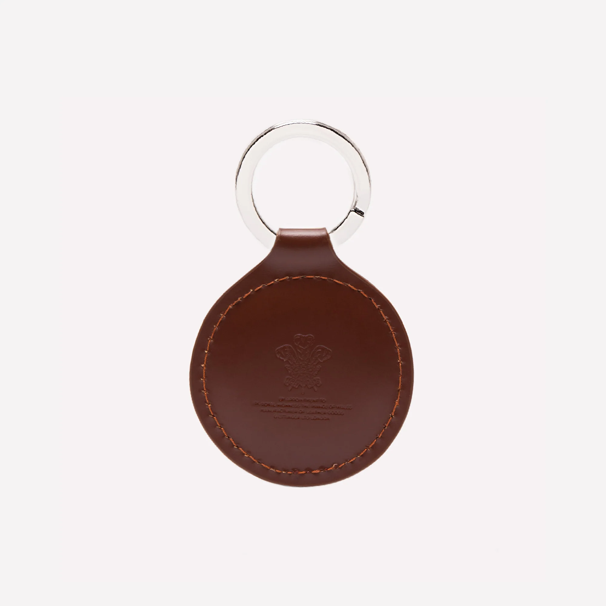 Bridle Hide Round Key Fob - Image 7