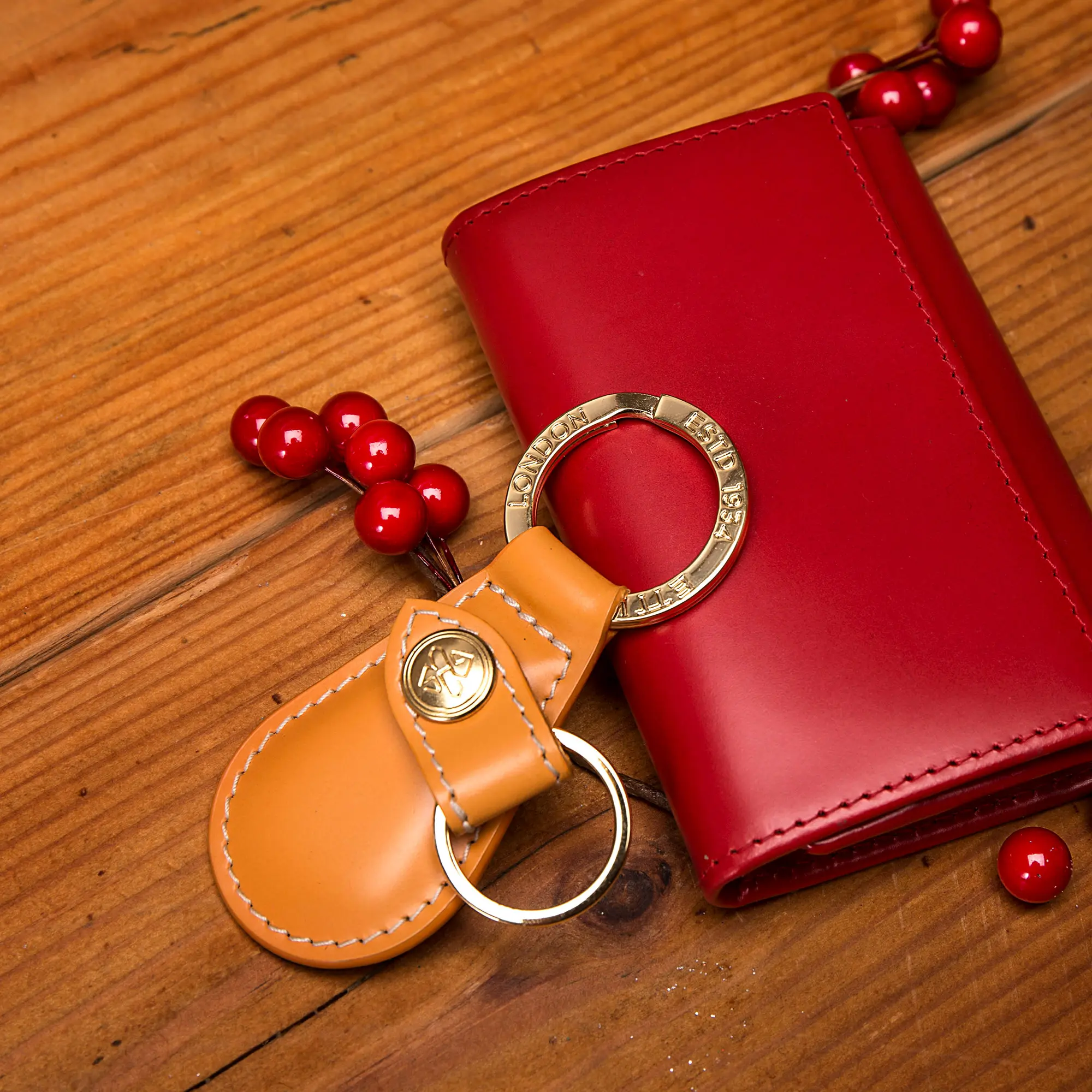 Bridle Hide Valet Key Fob - Image 12
