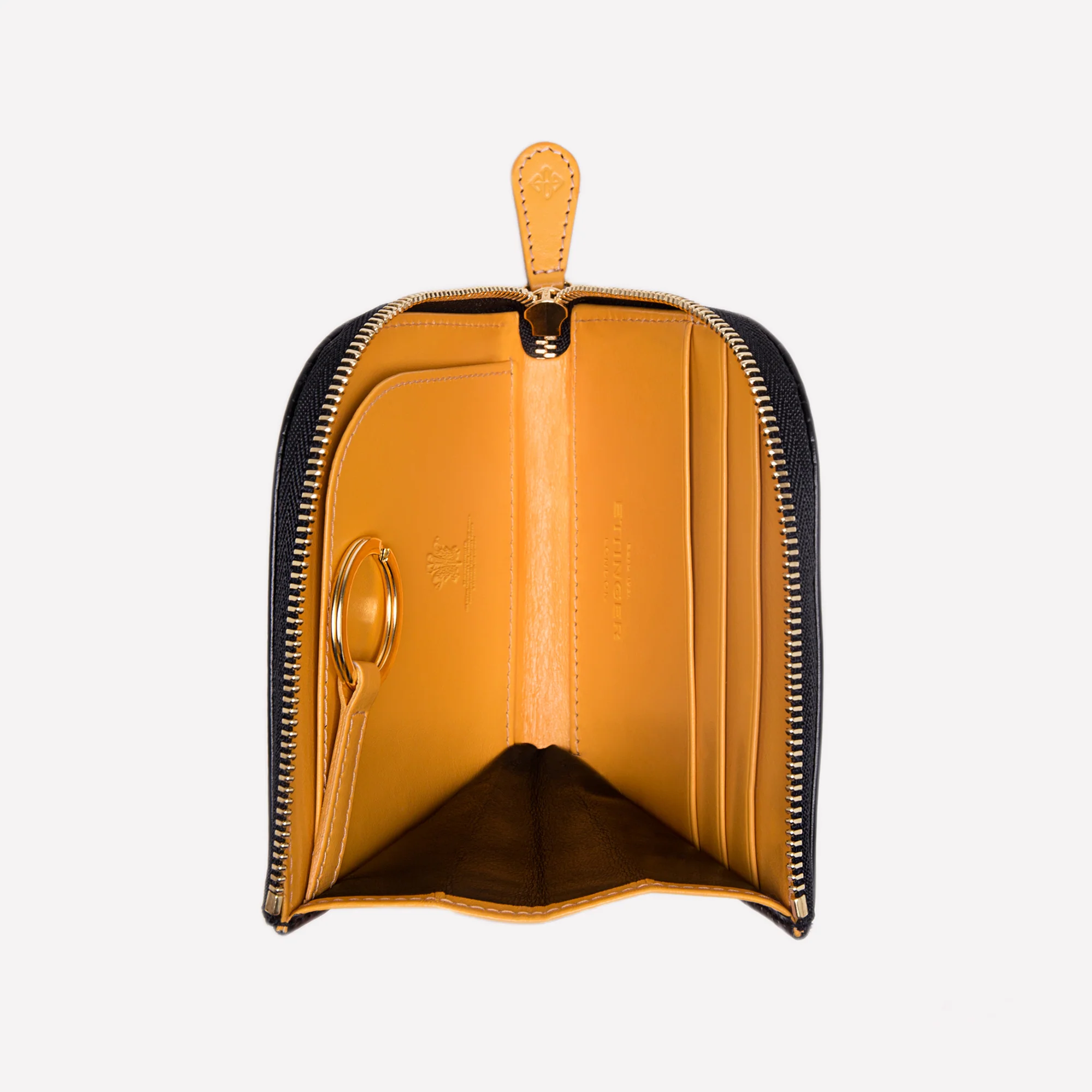 Bridle Hide Zipped Curved Wallet with Key Strap - Image 19