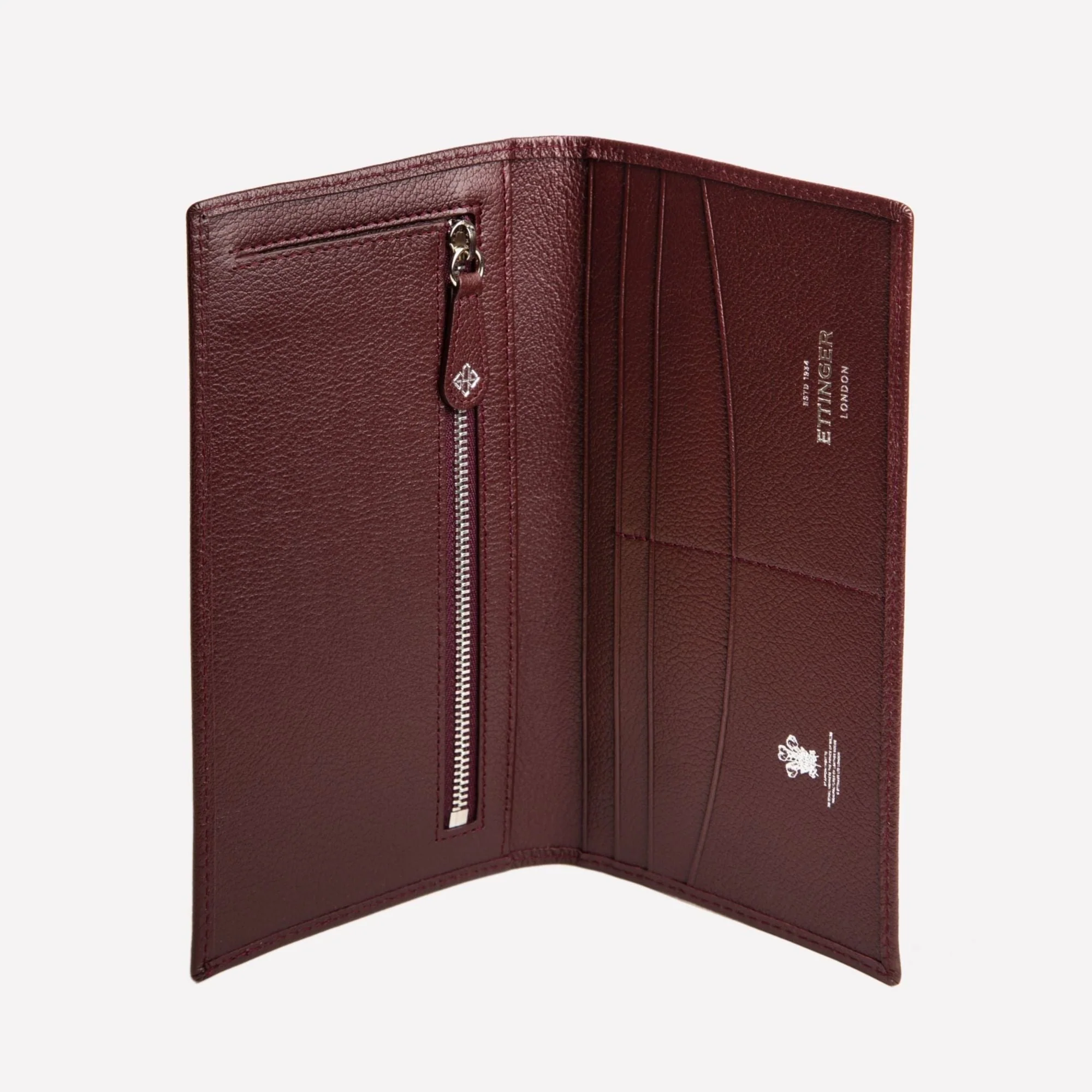 Capra Long Wallet With Zipped Pocket - Image 6