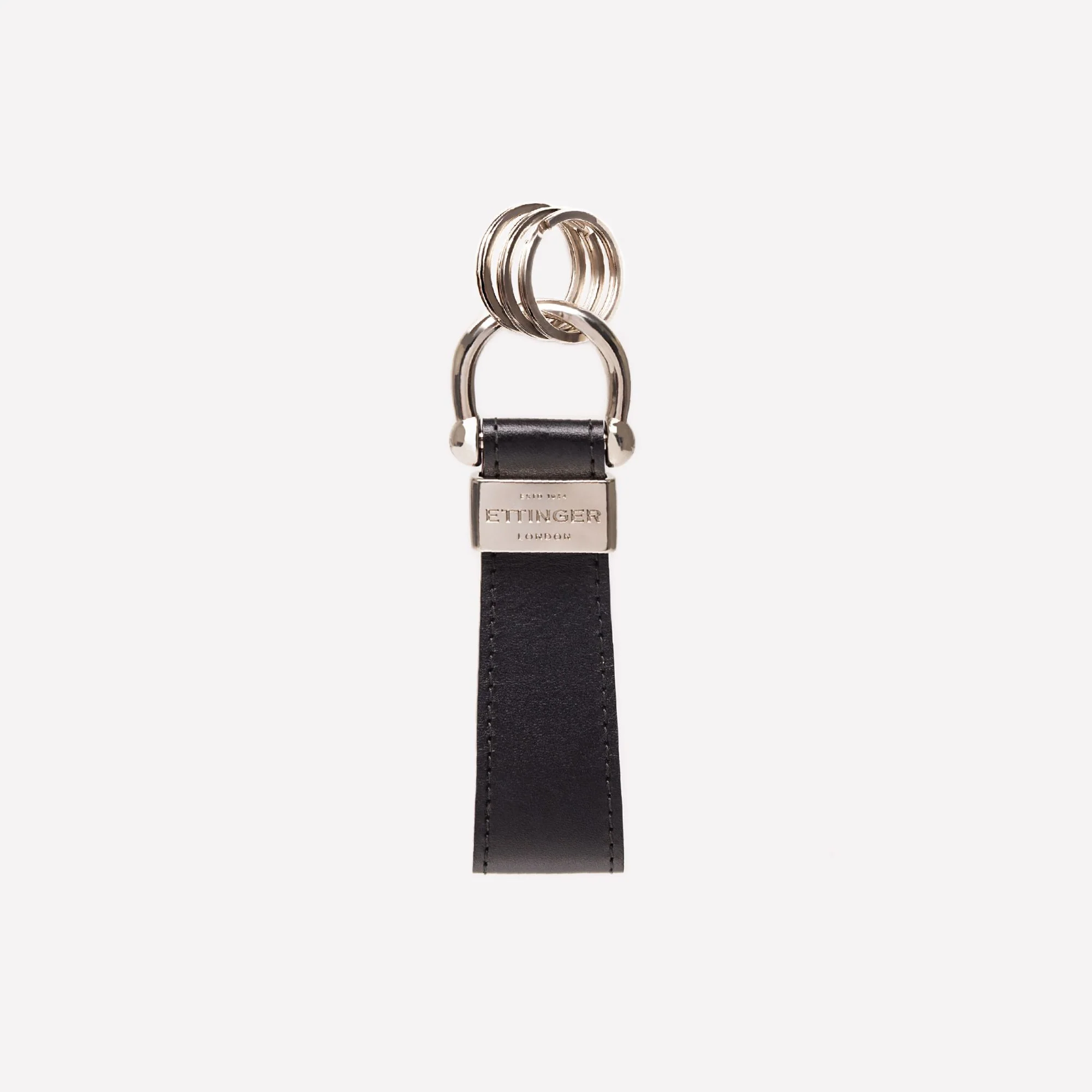 Sterling Stirrup Keyring - Two Tone - Image 4