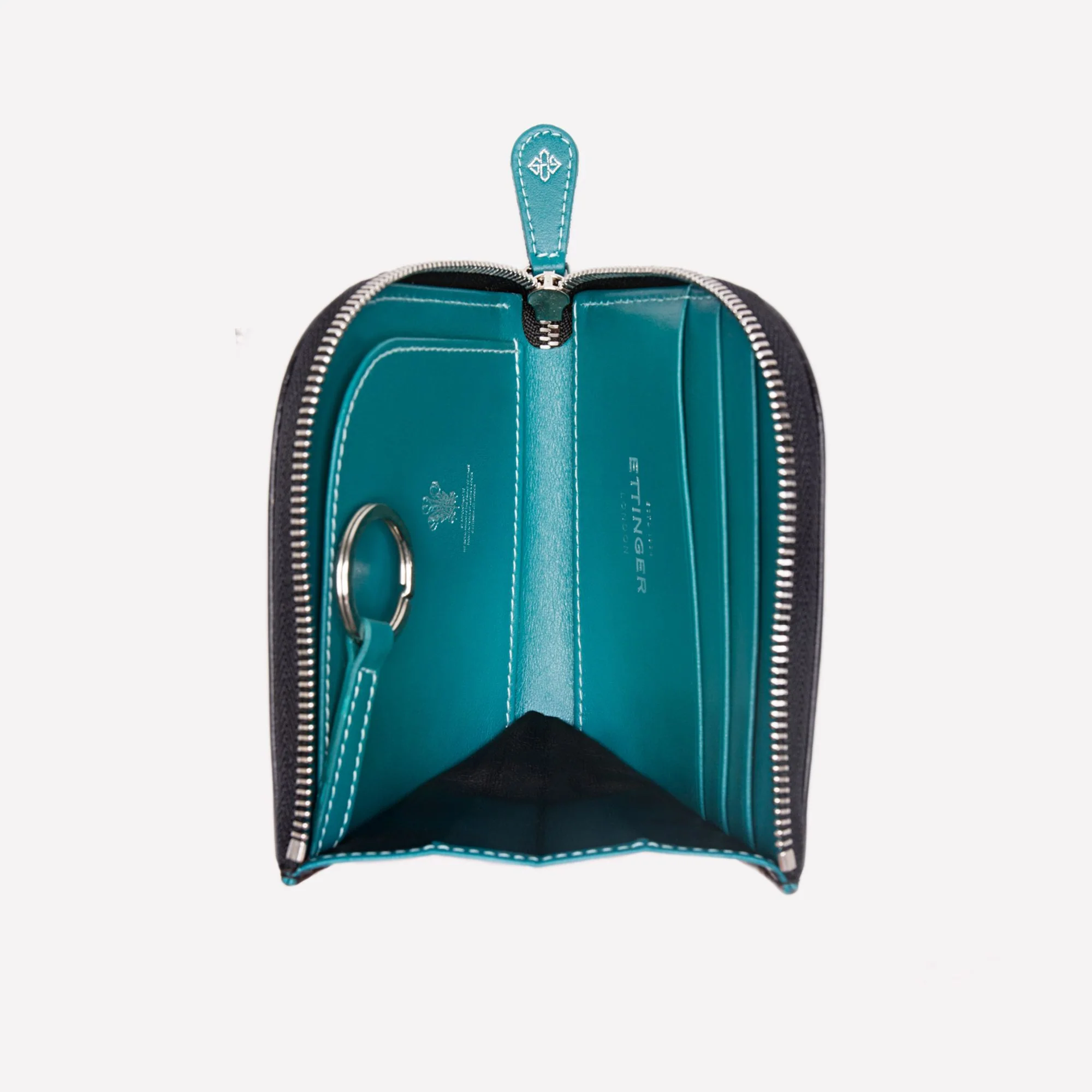 Sterling Zipped Curved Wallet With Key Strap - Image 3